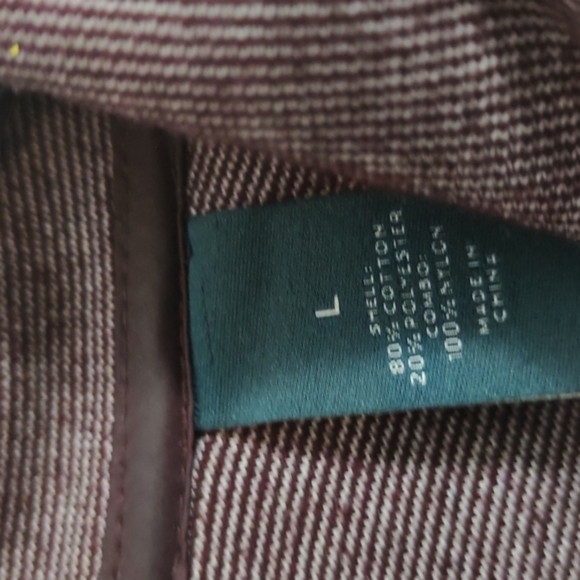 Men's Perry Ellis Maroon Golf Polo 1/4 ZIpper Pullover Sweater Size Large EUC - Picture 5 of 6